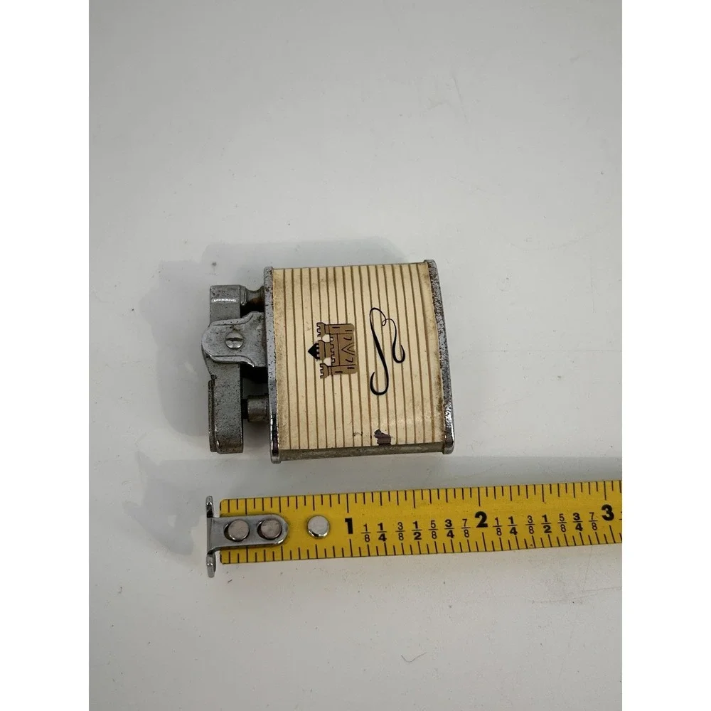 Vintage Continental CMC Flip Top Lighter Kent Gold Advertising Made in Japan
